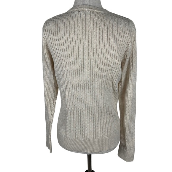 Jeanne Pierre Cream Crew Neck Sweater - Picture 4 of 8